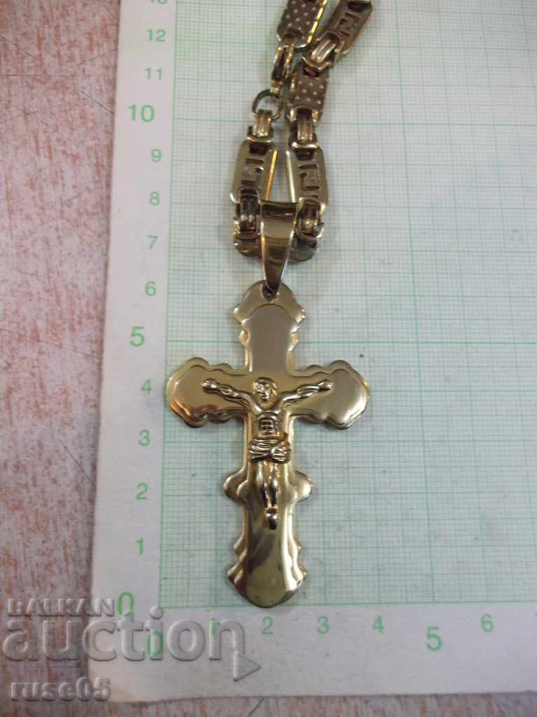 Delivery of Singing yellow with crucifix imitation jewelry - 92 gr. Delivery of Singing yellow with crucifix imitation jewelry - 92 gr.