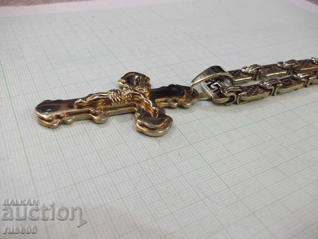 Singing yellow with crucifix imitation jewelry - 92 gr. - 6 Singing yellow with crucifix imitation jewelry - 92 gr. - 6