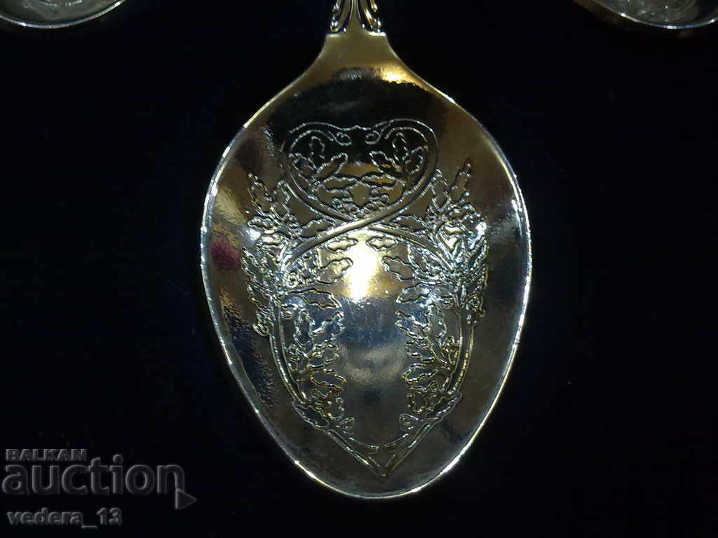 COLLECTION SILVER ENGLISH SPOONS - 6 COLLECTION SILVER ENGLISH SPOONS - 6