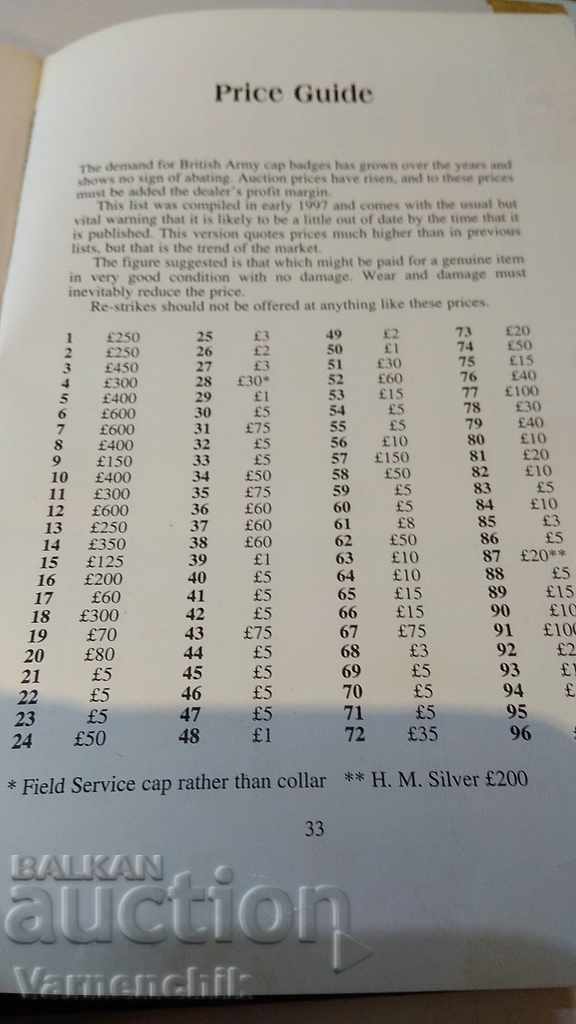 Catalog of English badges medals with prices - 6 Catalog of English badges medals with prices - 6