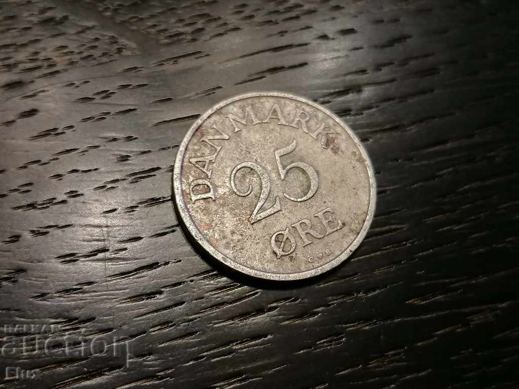 Монета - Дания - 25 йоре | 1960г.