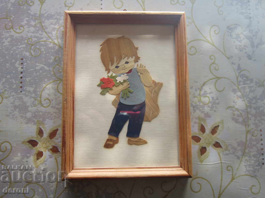 Auction An old German painting The messenger of flowers Auction An old German painting The messenger of flowers