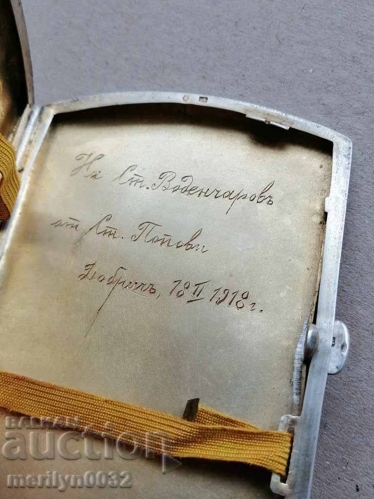 Auction  Silver tobacco box high grade 102.4 g