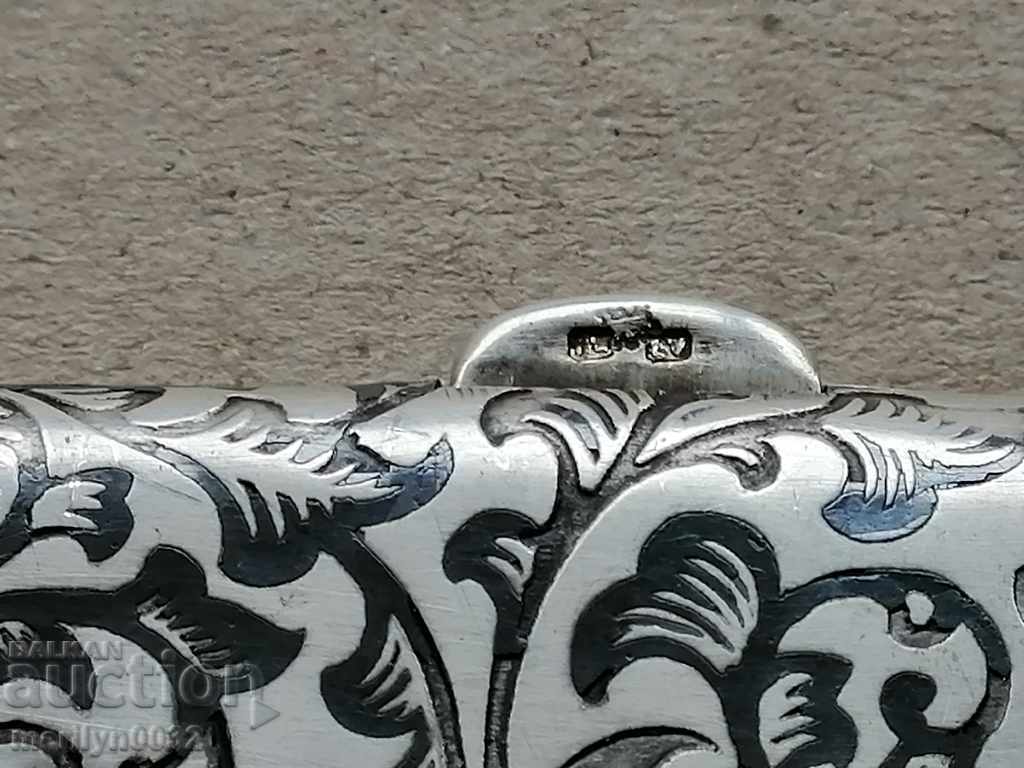 Delivery of Silver tobacco box high grade 102.4 g