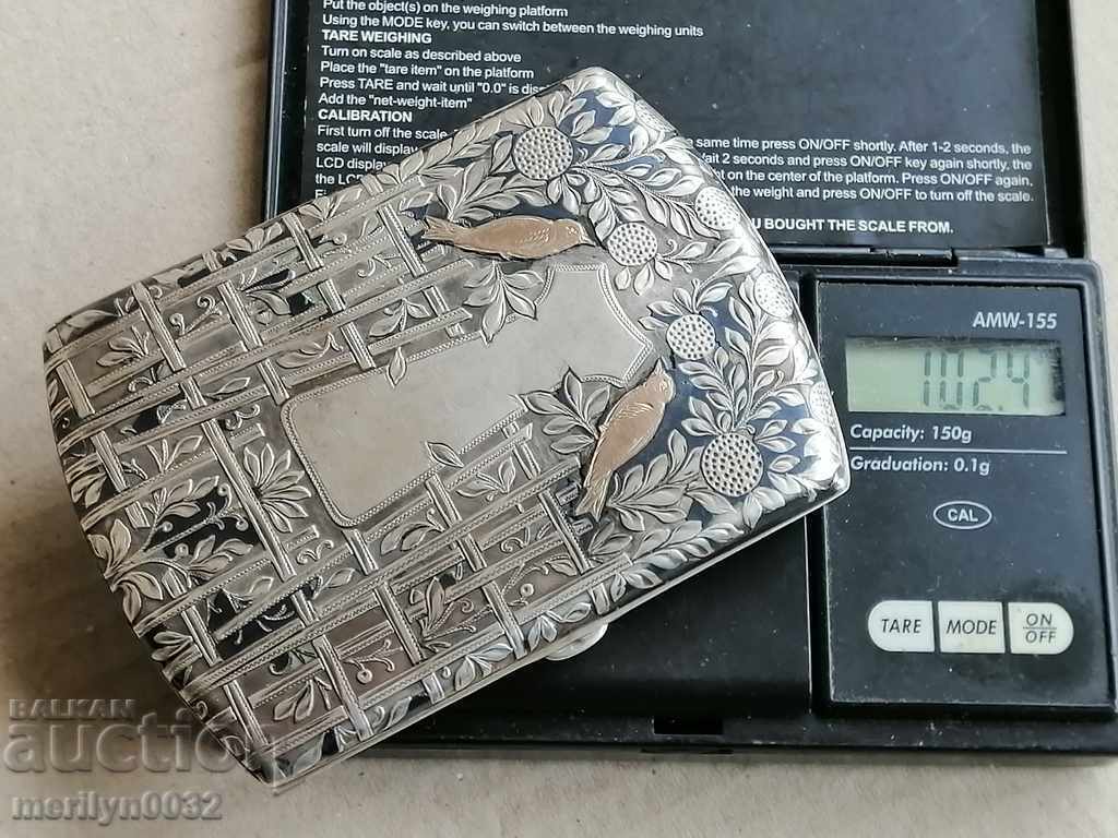 Silver tobacco box high grade 102.4 g - 5