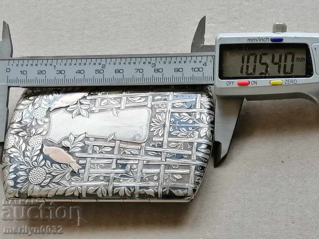 Silver tobacco box high grade 102.4 g - 7