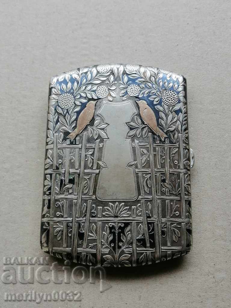 Silver tobacco box high grade 102.4 g