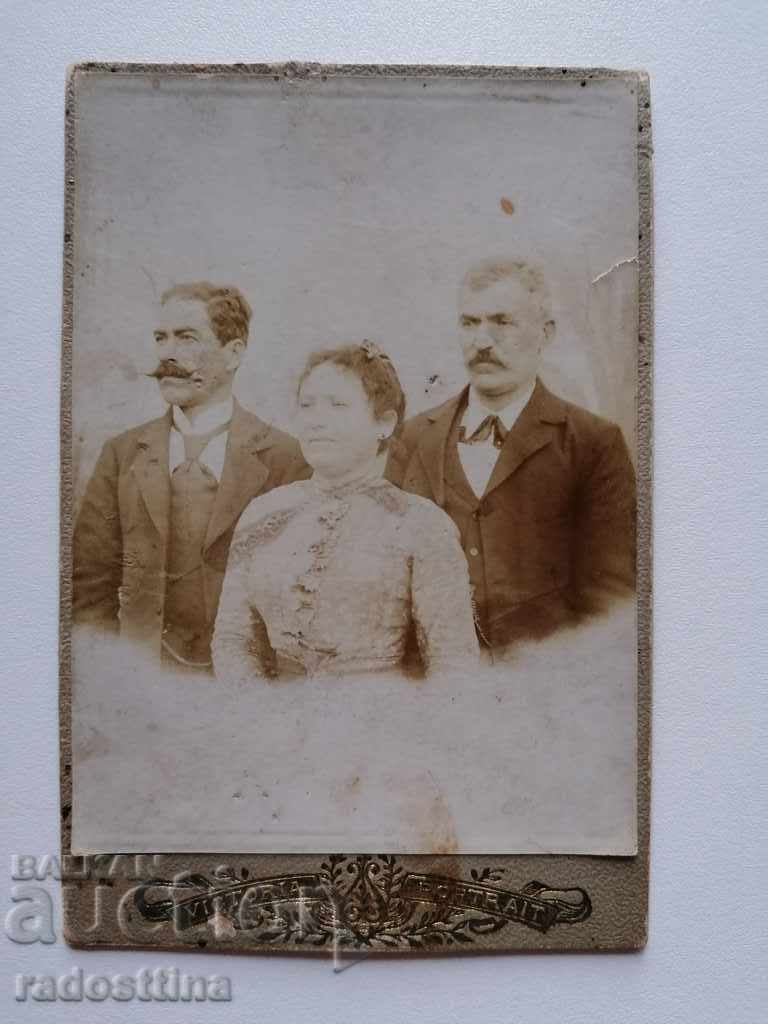 Old cardboard photo around 1900