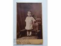 Photo cardboard 1922 Plovdiv wood carving