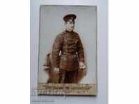 Photo cardboard 1902 Soldier