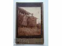 Photo cardboard World War I soldiers