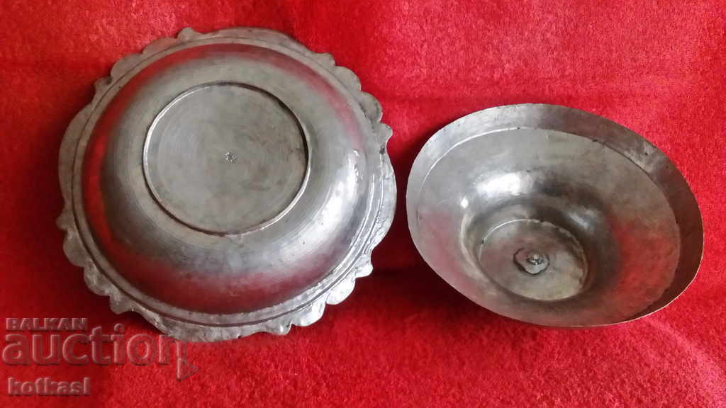 Auction Old copper copper ottoman pot with lid copper sahan tas plate Auction Old copper copper ottoman pot with lid copper sahan tas plate