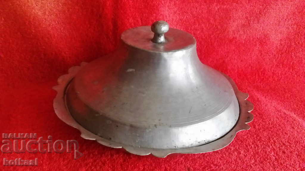 Old copper copper ottoman pot with lid copper sahan tas plate