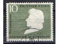 1956. GFR. 100th Anniversary of the death of Heinrich Heine.