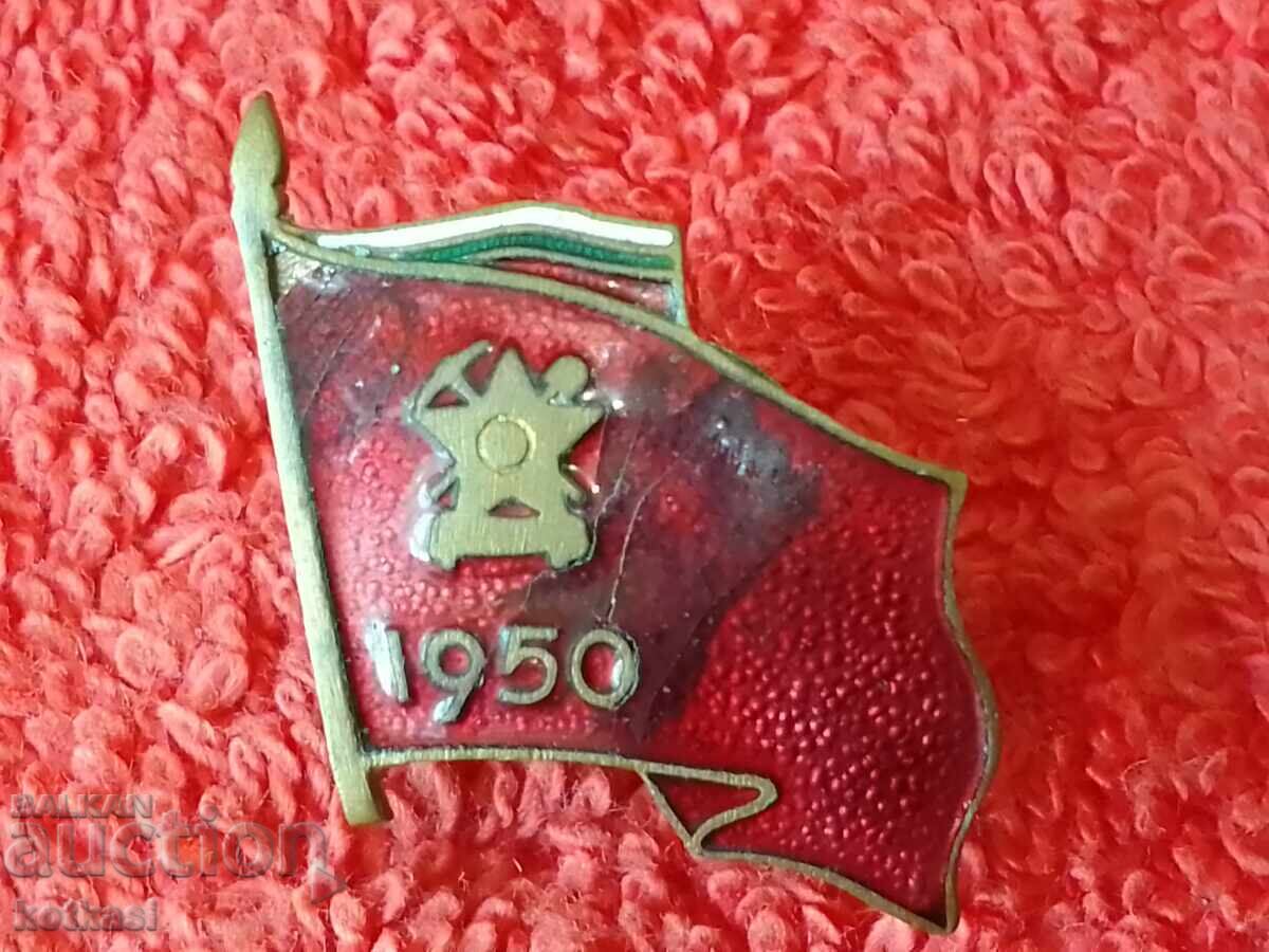 Delivery of Old Social Badge Badge enamel on screw 1950 Brigadier