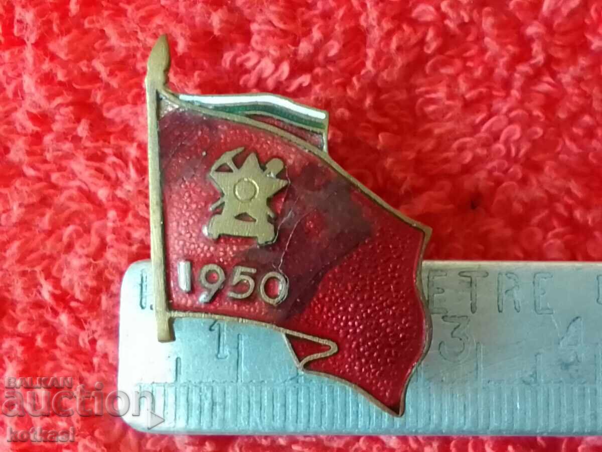 Old Social Badge Badge emailat pe șurub 1950 Brigadier Old Social Badge Badge emailat pe șurub 1950 Brigadier