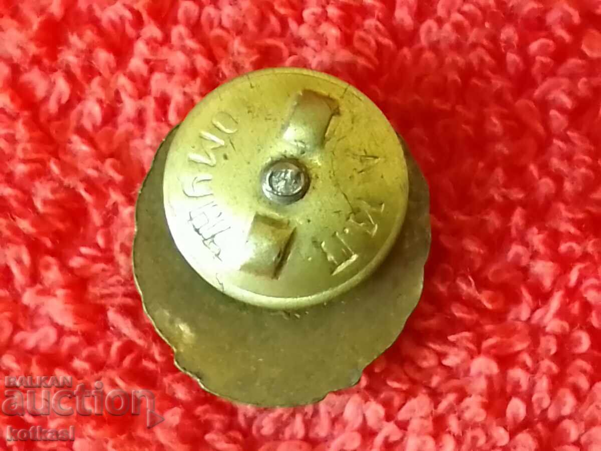 Аукцион Стар соц Знак Значка ДОСО масивна емайл винт отлична Аукцион Стар соц Знак Значка ДОСО масивна емайл винт отлична