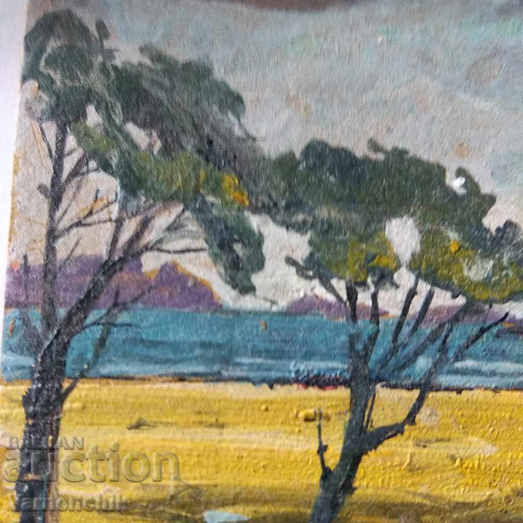 Amazing OLD miniature oil paintings ORIGINAL signed with price 85.00 BGN | € 43.46