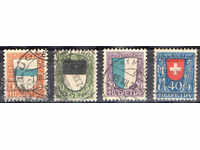 1922. Ελβετία. PRO JUVENTUTE - Οικόσημα.