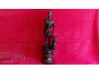 Old metal figure of Male Master aluminum alloy tsam