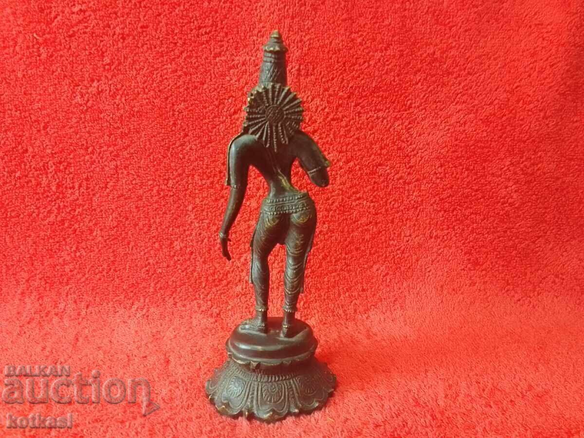 Delivery of Old Bronze Figure Goddess Parvati Woman Dance Delivery of Old Bronze Figure Goddess Parvati Woman Dance