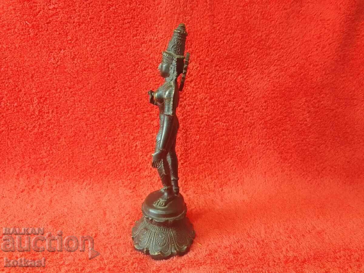 Old Bronze Figure Goddess Parvati Woman Dance - 5 Old Bronze Figure Goddess Parvati Woman Dance - 5