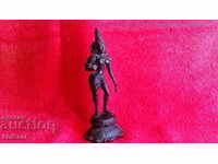 Стара бронзова Фигура на Танцуваща Жена Богиня Азия Индия