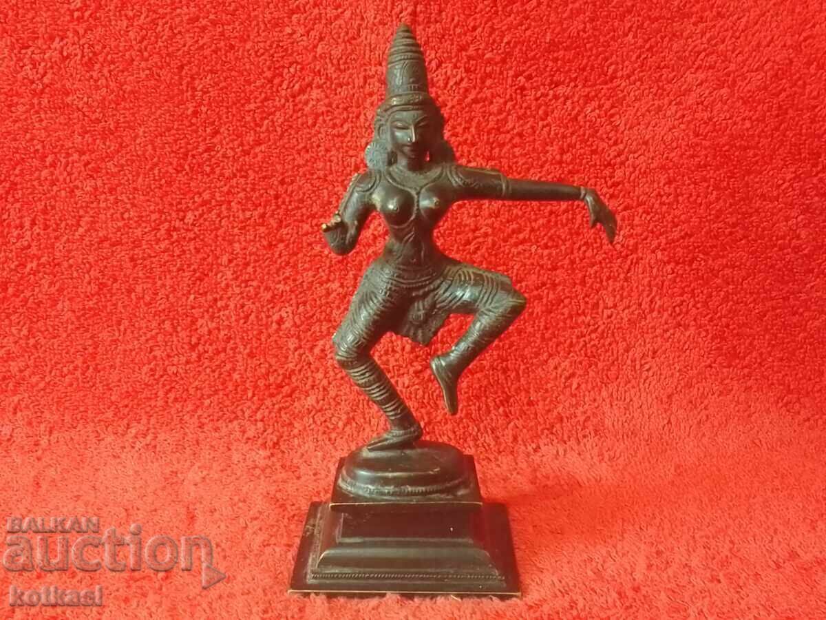 Old Bronze Figure of the Goddess Parvati Dancing Woman Old Bronze Figure of the Goddess Parvati Dancing Woman
