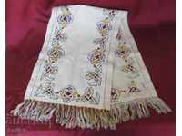 19th Century Hand Woven Tablecloth, Tishlifer, Towel, Art Deco
