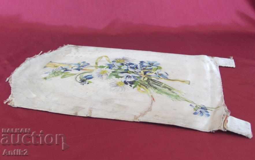 Delivery of 19th Century Hand-Painted Silk Painting Delivery of 19th Century Hand-Painted Silk Painting