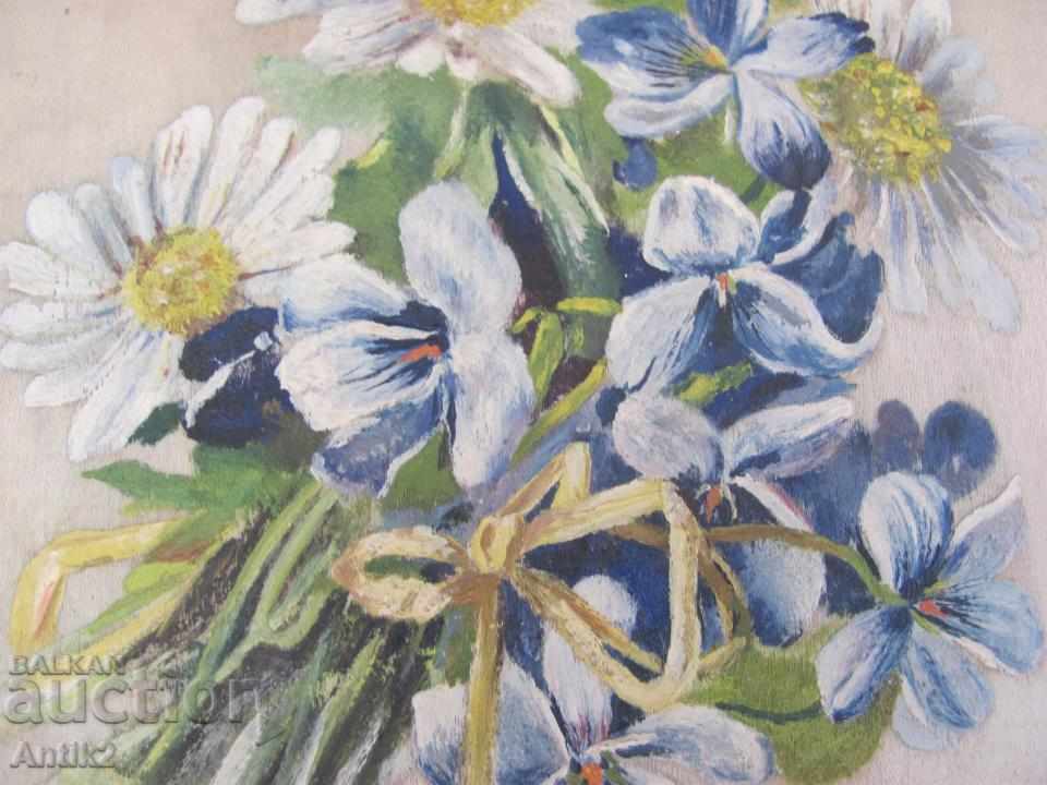 19th Century Hand-Painted Silk Painting - 5 19th Century Hand-Painted Silk Painting - 5