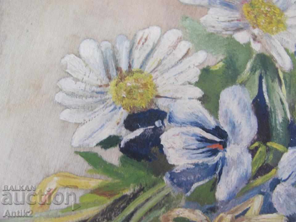 19th Century Hand-Painted Silk Painting - 6 19th Century Hand-Painted Silk Painting - 6