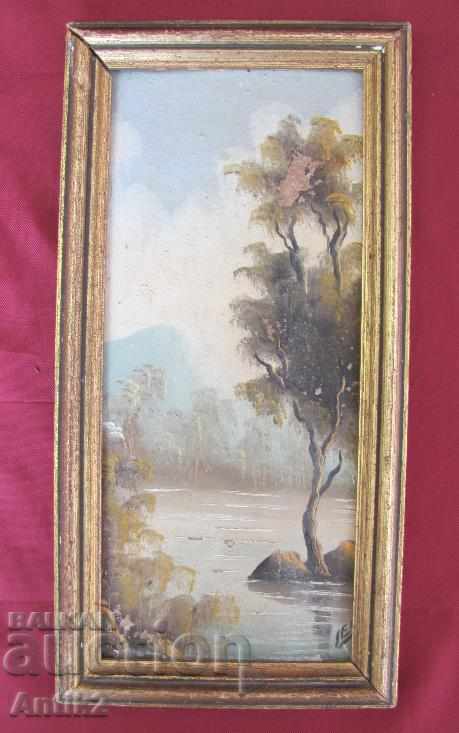 Old Original Oil Painting Signed