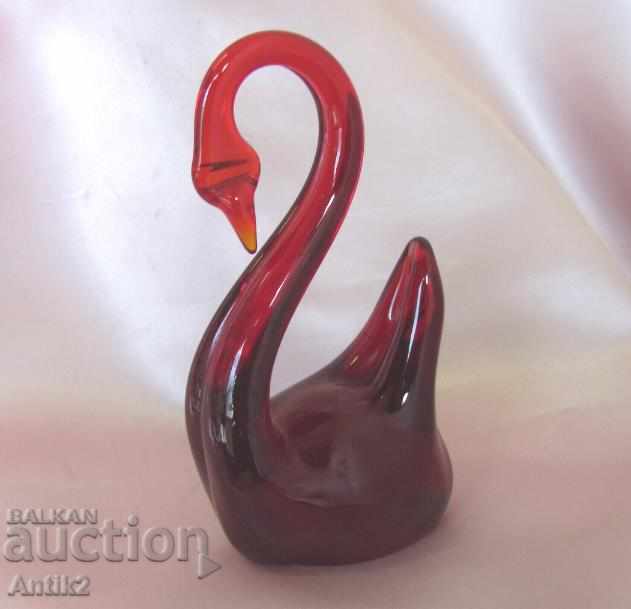 Old Morano Crystal Glass Figure-Swan with price 30.00 BGN | € 15.34 Old Morano Crystal Glass Figure-Swan with price 30.00 BGN | € 15.34