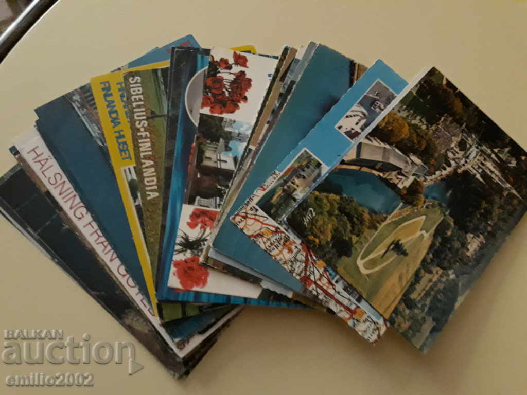 Cărți poștale Scandinavia 40 buc 1965-1975