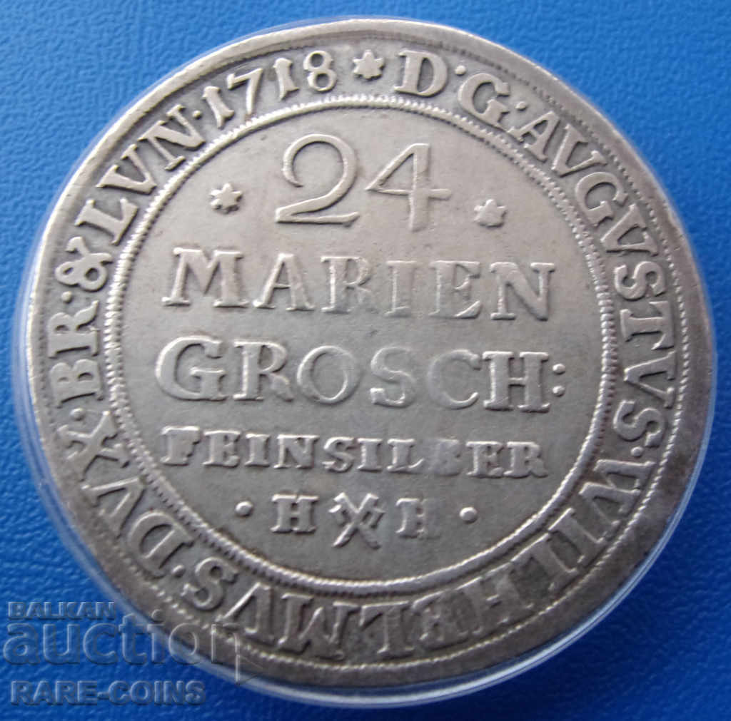 Braunschweig-Wolfenbüttel 24 Marien-Thaler 1718 Σπάνιο αρχικό με τιμή € 109.93 | 215.00 BGN Braunschweig-Wolfenbüttel 24 Marien-Thaler 1718 Σπάνιο αρχικό με τιμή € 109.93 | 215.00 BGN