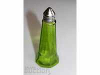 120-YEAR-OLD GLASS SALT SPRAY TRAY SALT PEPPER
