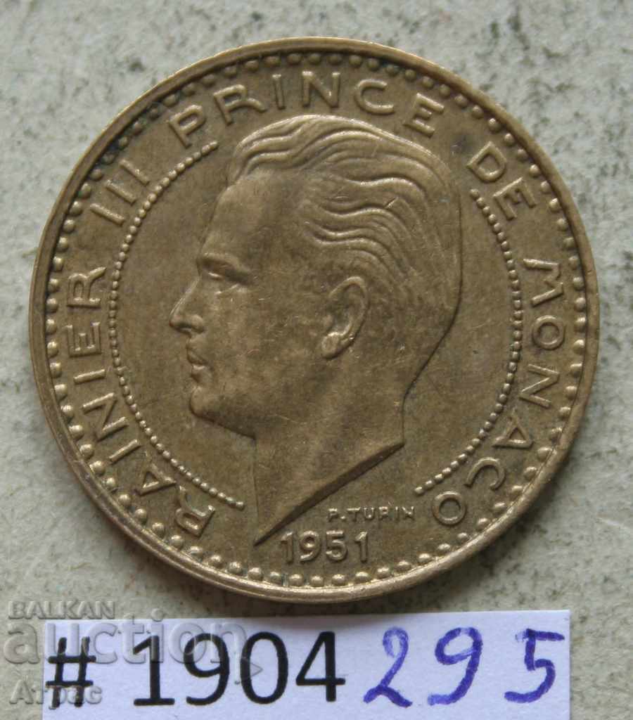 20 de franci 1951 Monaco cu preț € 2.56 | 5.01 BGN