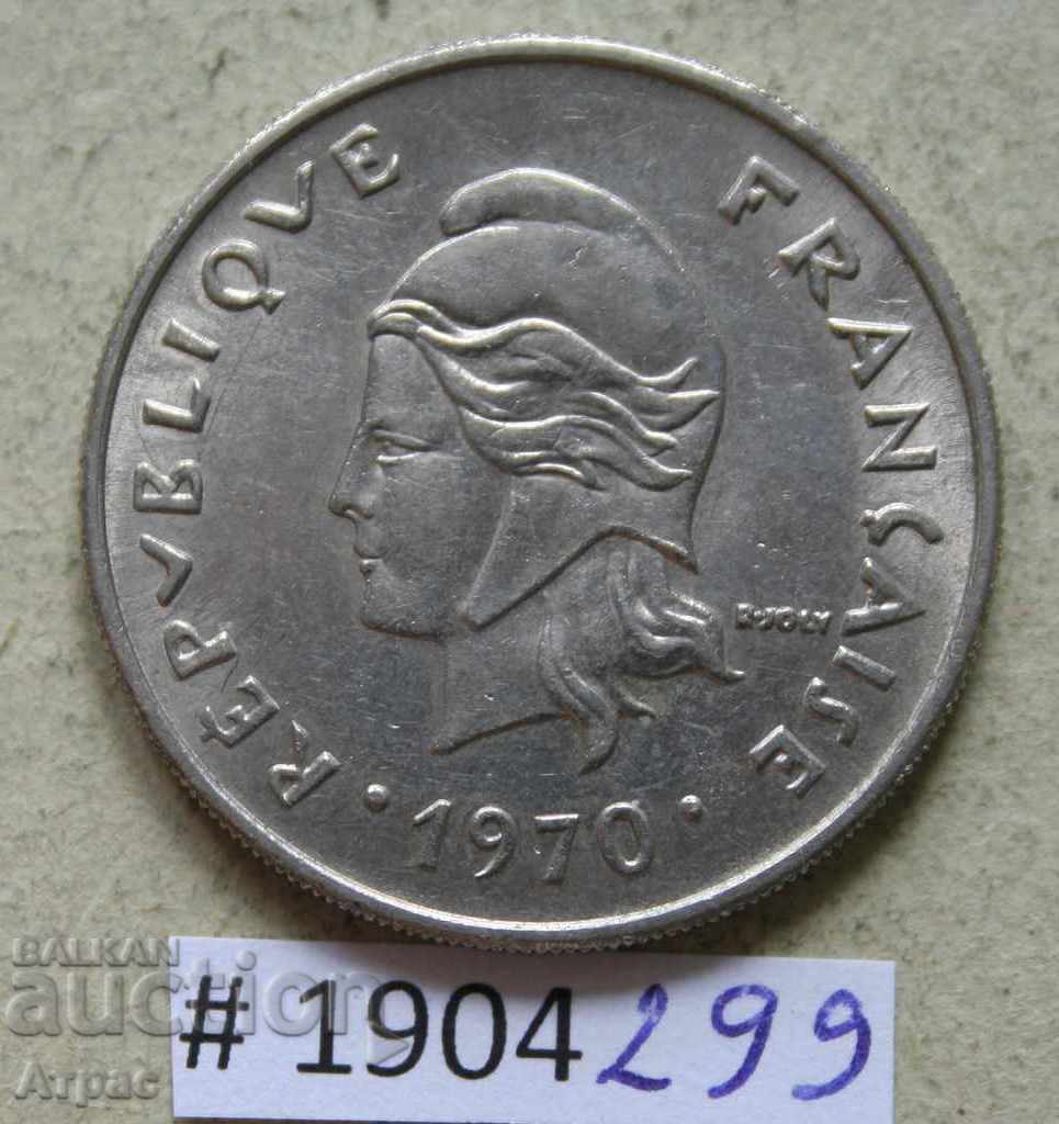 20 franci 1970 Noua Caledonie calitate excelentă cu preț € 2.05 | 4.01 BGN