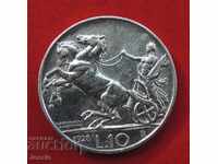 10 λιρέτες 1928 R Ιταλία - Victor Emmanuel III