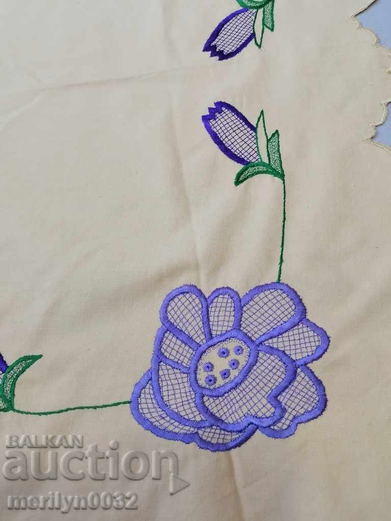 Delivery of Old embroidered cardboard, tablecloth, millet, Bulgarian embroidery