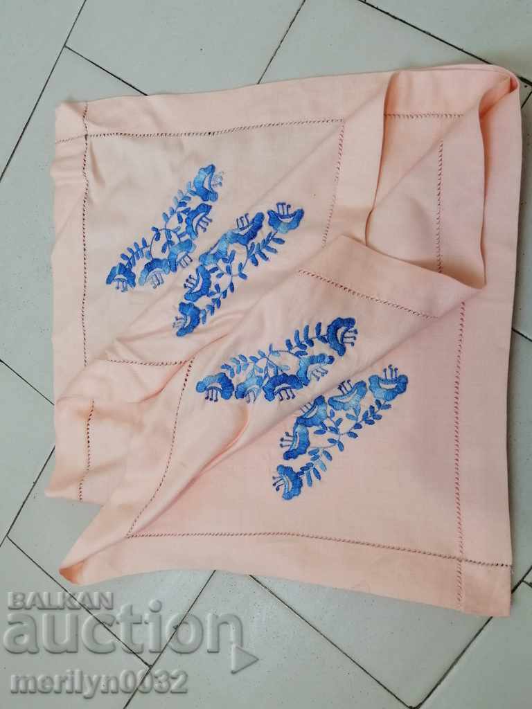 Auction  Old embroidered cardboard, tablecloth, millet, Bulgarian embroidery