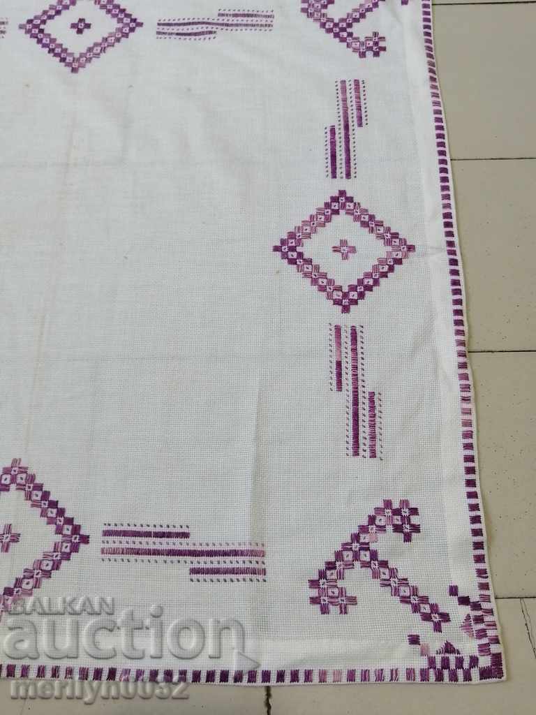 Old embroidered cardboard, tablecloth, millet, Bulgarian embroidery with price 48.00 BGN | € 24.54