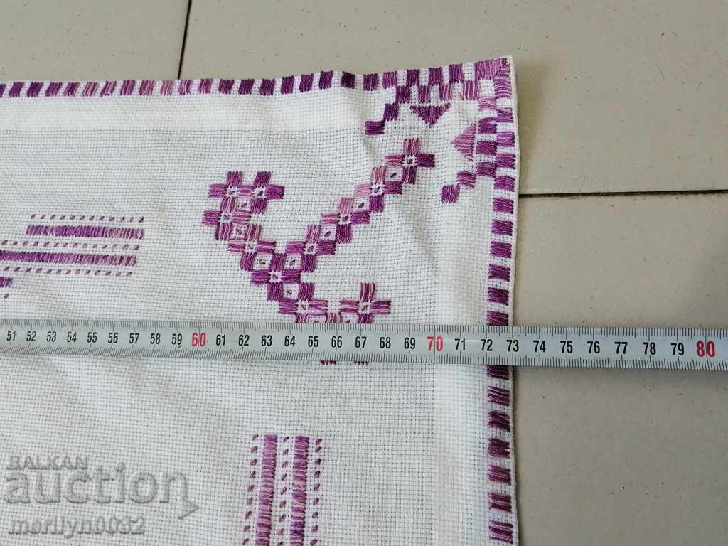 Auction  Old embroidered cardboard, tablecloth, millet, Bulgarian embroidery