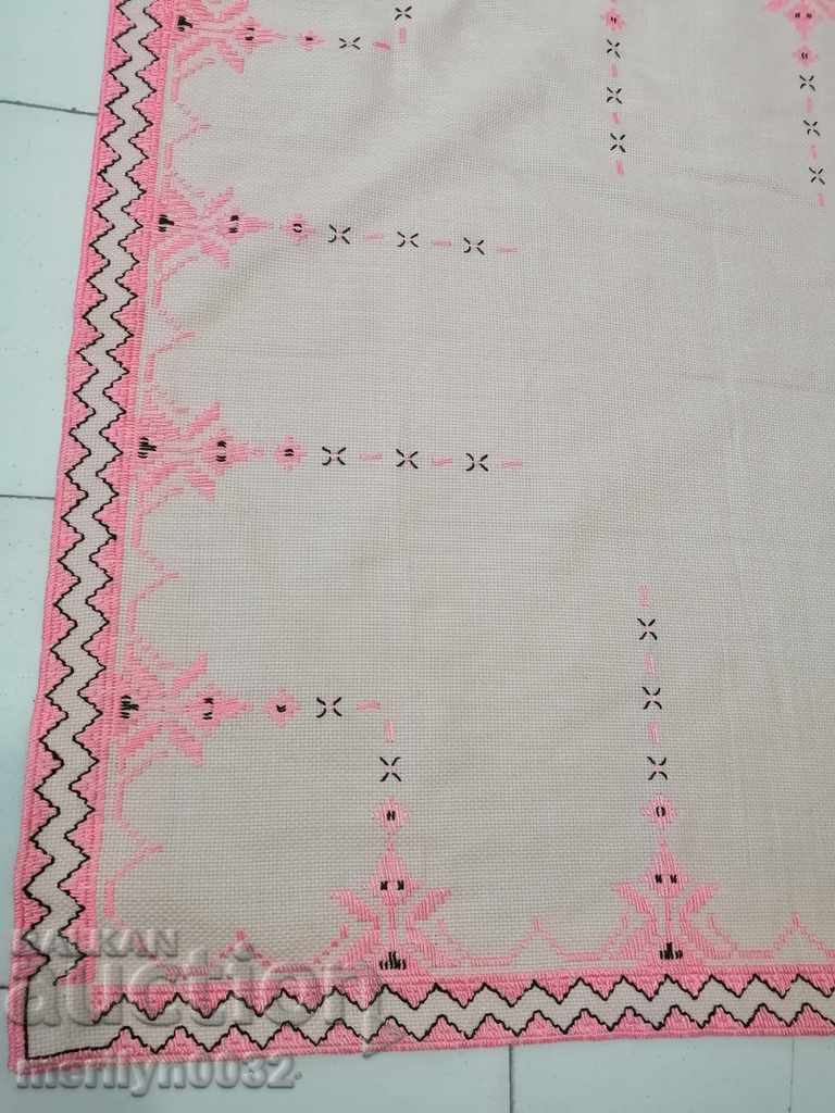 Old embroidered cardboard, tablecloth, millet, Bulgarian embroidery with price 48.00 BGN | € 24.54 Old embroidered cardboard, tablecloth, millet, Bulgarian embroidery with price 48.00 BGN | € 24.54