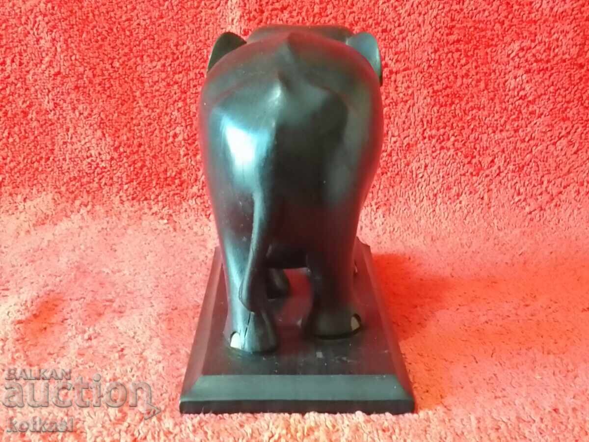 Delivery of Old Figure Carving Elephant Pedestal Ebony Mahogany Delivery of Old Figure Carving Elephant Pedestal Ebony Mahogany
