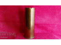 Old metal brass case artillery war