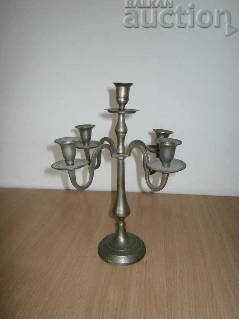 antique candle for five candles