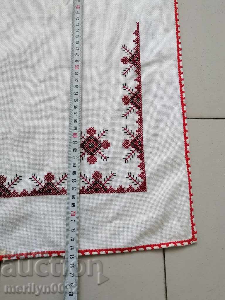 Auction  Old embroidered cardboard, tablecloth, millet, Bulgarian embroidery