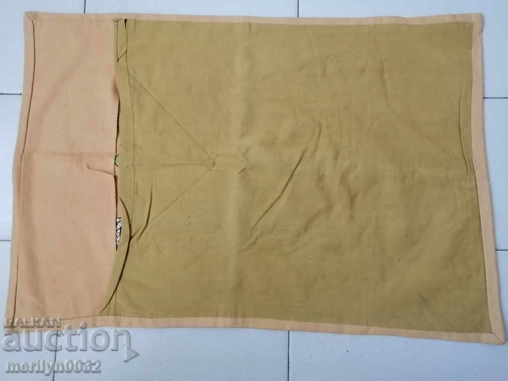 Auction Old woven embroidered embroidered costume pillow case Auction Old woven embroidered embroidered costume pillow case